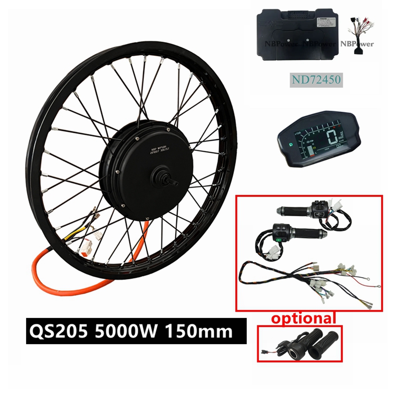 5000W Hub Motor Kit 72V - Kit de vélo électrique NBpower/QS205 V3