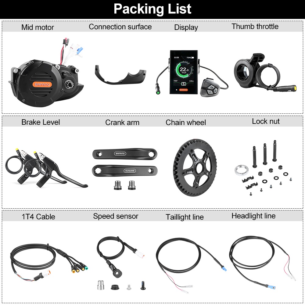 Kit de conversion pour vélo ca - Mid Drive Conversion Kit 1000W avis et prix